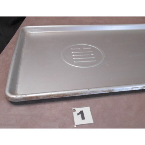 Antique HILL Aluminum Deli Case Display Tray # 1 30" X 10.5" Butcher Bakery - Picture 6 of 9
